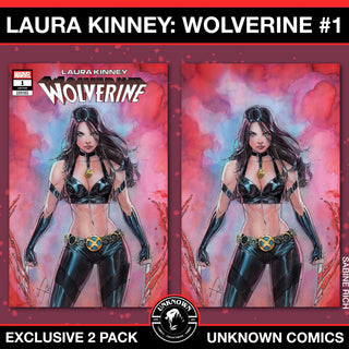 Laura Kinney: Wolverine #1 Unknown Comics Sabine Rich Exclusive Variant - 2 Pack!