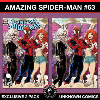 Amazing Spider-Man #63 Unknown Comics Kaare Andrews Exclusive Connecting Variant - 2 Pack!