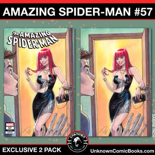 Amazing Spider-Man #57 Unknown Comics Sabine Rich Exclusive Variant - 2 Pack!