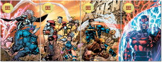X-Men 1991 #1 Facsimile Edition Unknown Comics Jim Lee Exclusive Connecting Cover Premium Foil Variant Four (4) Pack!