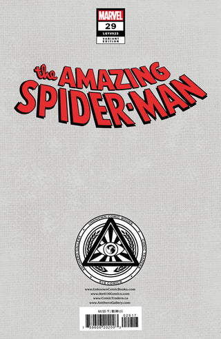 Amazing Spider-Man #29 Unknown Comics Nathan Szerdy Exclusive Virgin Variant - Signed By Nathan Szerdy!