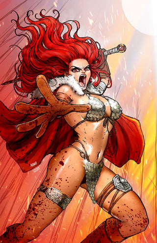 RED SONJA 2023 #3 UNKNOWN COMICS ANNA ZHUO EXCLUSIVE VIRGIN VARIANT