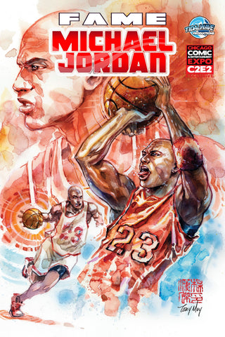 Fame Michael Jordan Unknown Comics Tony Moy Exclusive C2E2 Variant - Limited To 100!