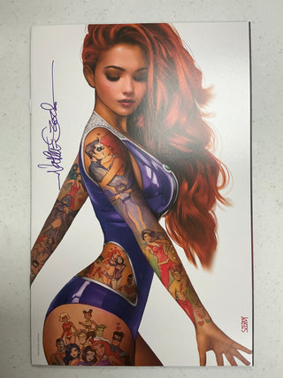 Titans #1 Nathan Szerdy Tattoo Virgin Variant - Signed By Nathan Szerdy!