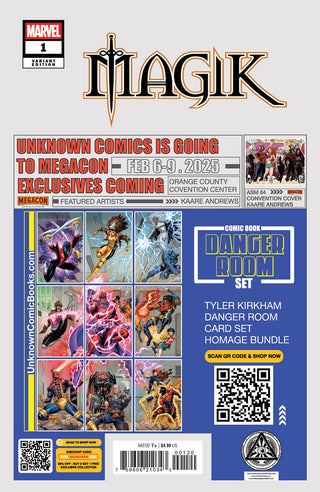 Magik #1 Unknown Comics Alexander Lozano Exclusive Variant - 2 Pack!