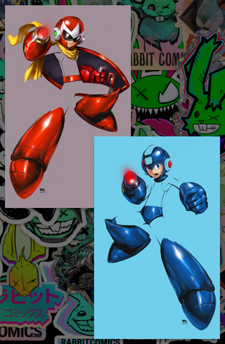 Mega Man Timelines #1 - Huy Dinh Exclusive Variant Set - Limited To Only 444 Sets!
