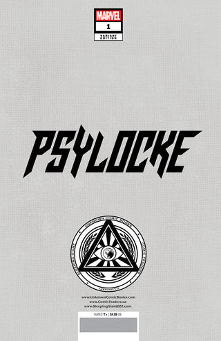Psylocke #1 Unknown Comics Alexander Lozano Exclusive Variant - 2 Pack!