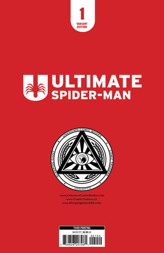 Ultimate Spider-Man #1 - 3rd Printing - Unknown Comics Marco Matrazzo Exclusive B&W Convention Virgin Variant - Signed by Jonathan Hickman!