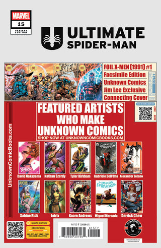 Ultimate Spider-Man #15 Unknown Comics Mirka Andolfo Exclusive Variant - 2 Pack!
