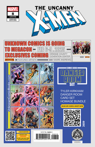 Uncanny X-Men #8 Unknown Comics Leirix Exclusive Variant - 2 Pack!