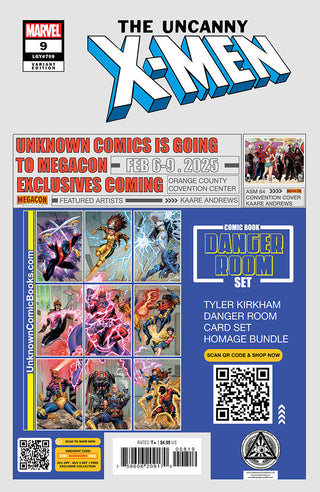 Uncanny X-men #9 Unknown Comics Stephen Segovia Exclusive Variant - 2 Pack!