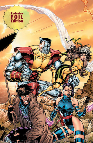 X-Men 1991 #1 Facsimile Edition Unknown Comics Jim Lee Exclusive Connecting Cover Premium Foil Variant Four (4) Pack!