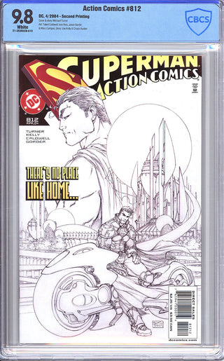 Action Comics #812 Second Print Michael Turner Sketch Variant - CBCS 9.8