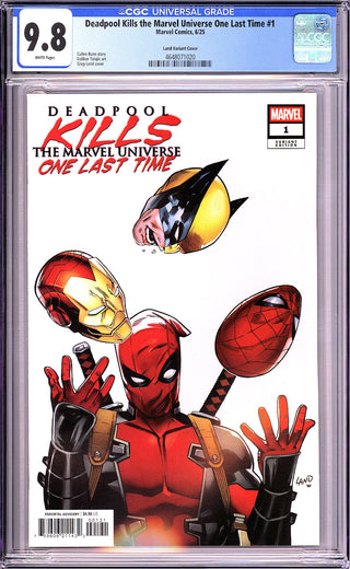 Deadpool Kills The Marvel Universe One Last Time #1 - Land Variant - CGC 9.8!
