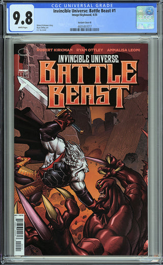 Invincible Universe: Battle Beast #1 - Cover D - E.J. Su 1:10 Variant - CGC 9.8!