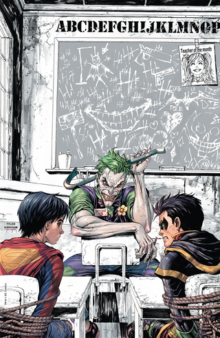 Super Sons #1 Detention Unknown Comics Tyler Kirkham Exclusive Joker Only Con Variant!