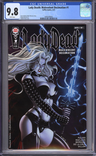 Lady Death: Malevolent Decimation #1 - Standard Edition - Ortiz Cover - CGC 9.8!