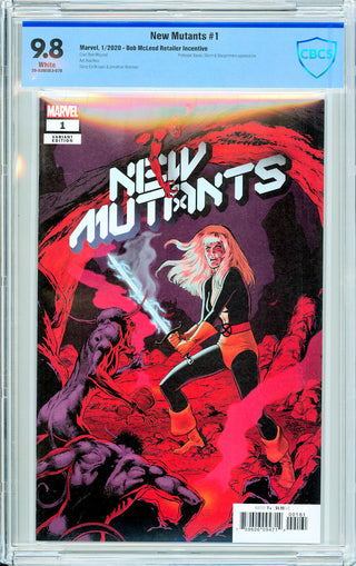 New Mutants #1 - 1:100 Bob McCleod Hidden Gem Retailer Incentive - CBCS 9.8!