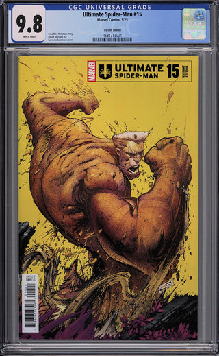 Ultimate Spider-Man #15 - Cover B - Gerardo Sandoval Ultimate Special Variant - CGC 9.8!
