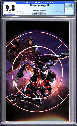 Ultimate Wolverine #3 Unknown Comics Stephen Segovia Exclusive Virgin Exclusive - CGC 9.8!