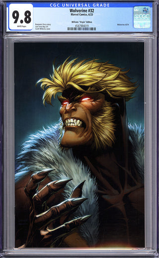 Wolverine #32 Unknown Comics Scott Williams Exclusive Icon Virgin Variant - CGC 9.8!