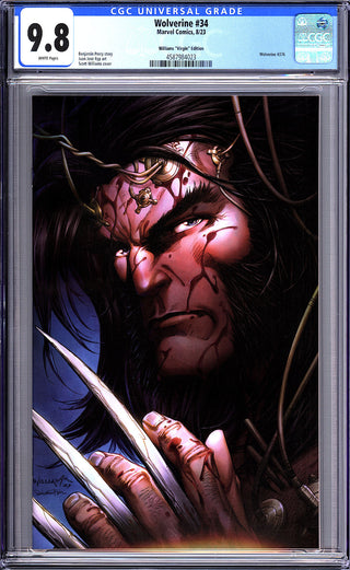 Wolverine #34 Unknown Comics Scott Williams Exclusive Icon Virgin Variant - CGC 9.8!