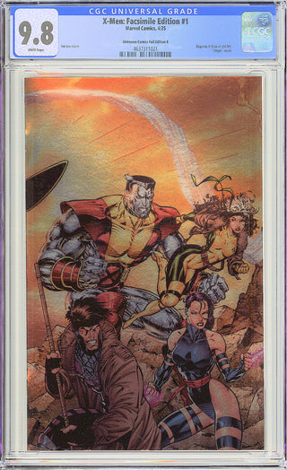 X-Men Facsimile Edition #1 Unknown Comics Foil Book Set with Pin Set - Four (4) Books & Four (4) Pin Sets - CGC 9.8!