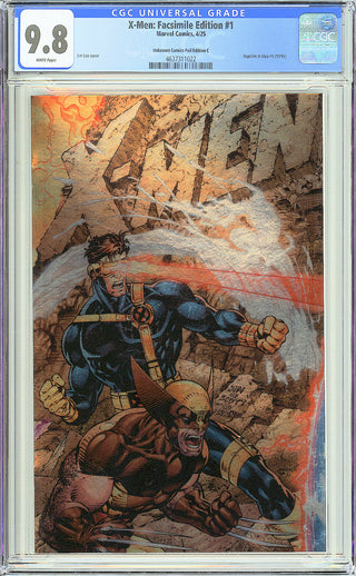 X-Men Facsimile Edition #1 Unknown Comics Foil Book Set with Pin Set - Four (4) Books & Four (4) Pin Sets - CGC 9.8!