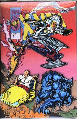X-Men Facsimile Edition #1 Unknown Comics Foil Book Set with Pin Set - Four (4) Books & Four (4) Pin Sets - CGC 9.8!
