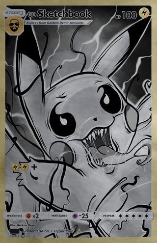 Gorkem Demir Sketchbook - Pikamized Cover C NYCC 2025 Exclusive Metal Variant!