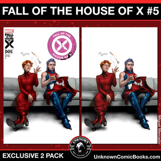Fall Of The House Of X #5 - Fall Of X - Unknown Comics Miguel Mercado Exclusive Variant - 2 Pack!
