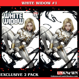 White Widow #1 Unknown Comics Miguel Mercado Exclusive Variant - 2 Pack!