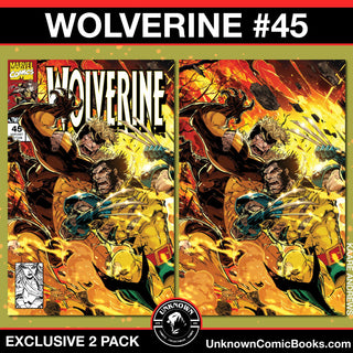 Wolverine 45 Unknown Comics Kaare Andrews Exclusive Variant - 2 Pack!