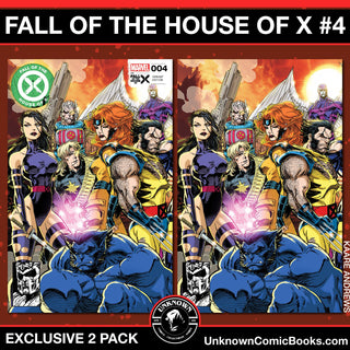 Fall Of The House Of X #4 Unknown Comics Kaare Andrews Exclusive Variant - 2 Pack!