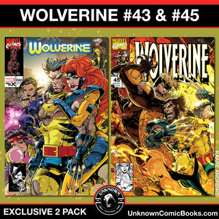 Wolverine  #43 & #45 Unknown Comics Kaare Andrews Exclusive Variants - 2 Pack!