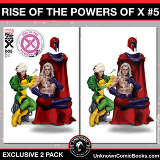 Rise Of The Powers Of X #5 - Fall Of X - Unknown Comics Miguel Mercado Exclusive Variant - 2 Pack!