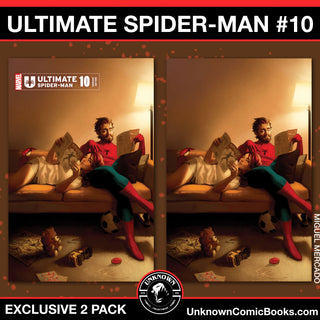 ULTIMATE SPIDER-MAN #10 UNKNOWN COMICS MIGUEL MERCADO EXCLUSIVE VARIANT - 2 PACK!