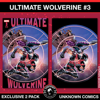 Ultimate Wolverine #3 Unknown Comics Stephen Segovia Exclusive Variant - 2 Pack!