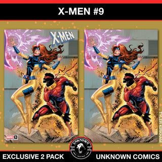 X-Men #9 Unknown Comics Tyler Kirkham Connecting Covers Exclusive Variant - 2 Pack!
