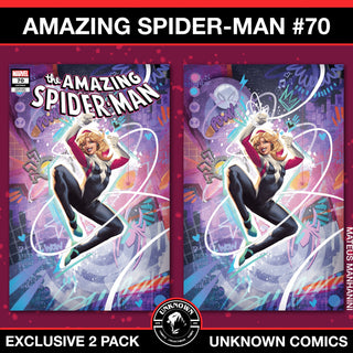 Amazing Spider-Man #70 Unknown Comics Mateus Manhanini Exclusive Variant - 2 Pack!