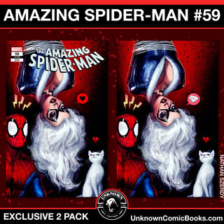 Amazing Spider-Man #59 Unknown Comics Nathan Szerdy Exclusive Variant - 2 Pack!