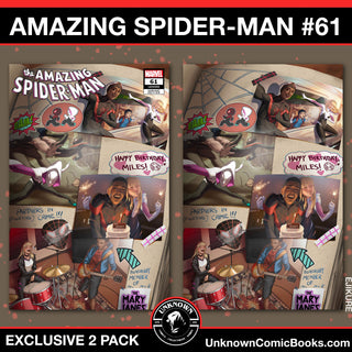 Amazing Spider-Man #61 Unknown Comics Ejikure Exclusive Variant - 2 Pack!
