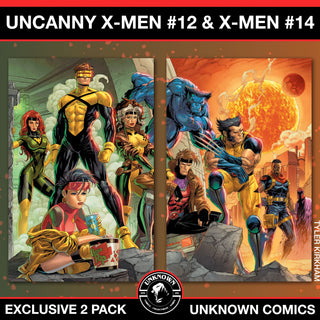 Uncanny X-Men #12 | X-Men #14 Unknown Comic Tyler Kirkham Connecting Covers Exclusive Variant - 2 Pack!