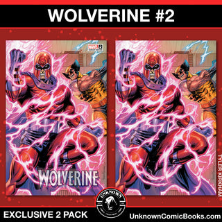 Wolverine #2 Unknown Comics Tyler Kirkham Connecting Cover Exclusive Variant - 2 Pack!