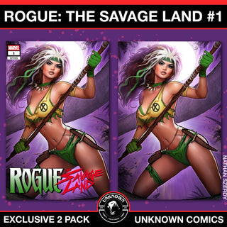 Rogue: The Savage Land #1 Unknown Comics Nathan Szerdy Exclusive Variant - 2 Pack!