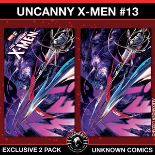Uncanny X-men #13 Unknown Comics Alexander Lozano Exclusive Variant - 2 Pack!