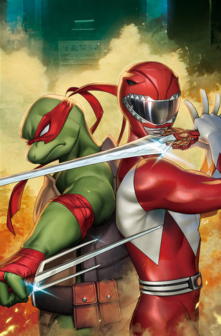 MIGHTY MORPHIN POWER RANGERS / TEENAGE MUTANT NINJA TURTLES II #2 R1C0 UNKNOWN COMICS EXCLUSIVE VIRGIN VARIANT