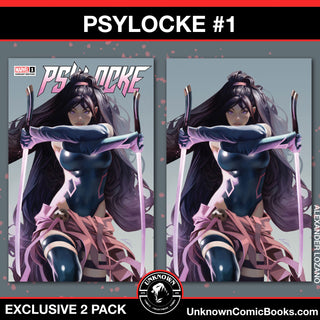 Psylocke #1 Unknown Comics Alexander Lozano Exclusive Variant - 2 Pack!