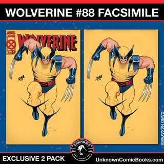 Wolverine #88 Facsimile Edition Unknown Comics David Nakayama Exclusive Color Bleed Variant - 2 Pack!