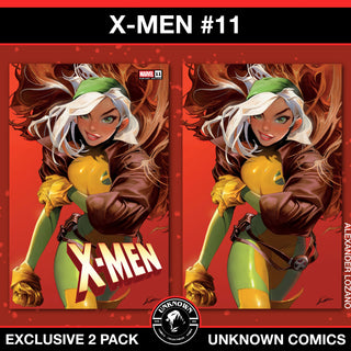X-Men #11 Unknown Comic Alexander Lozano Exclusive Variant - 2 Pack!